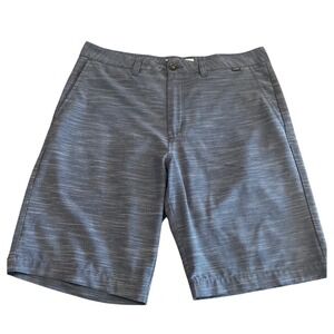 Travis Mathew Golf Shorts Hybrid Heather Blue Casual Walking Shorts Size 34